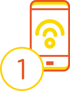 icon of phone and connectivity